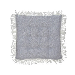 Beliani Coussin d'assise carré 40 x 40 cm gris COLOCASIA