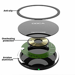 Doca Chargeur Rapide Intelligent Sans Fil Compatible Qi pas cher