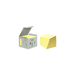 Post-it Bloc-note adhésif Recycling, 76 x 76 mm, jaune ()