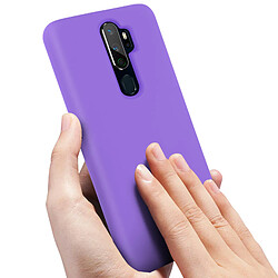 Avizar Coque Oppo A9 2020 et A5 2020 Silicone Semi-rigide Finition Soft Touch violet pas cher