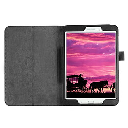 Acheter Wewoo Housse Étui noir pour Samsung Galaxy Tab S2 8.0 / T715 Litchi Texture Horizontal Flip couleur solide Smart Case en cuir avec deux pliage titulaire & Fonction Sommeil / Réveil