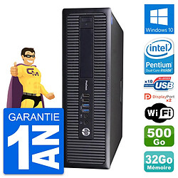 PC HP ProDesk 600 G1 SFF Intel G3220 RAM 32Go Disque 500Go Windows 10 Wifi - Occasion