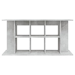 Avis vidaXL Support pour aquarium gris béton 120x40x60 cm bois d'ingénierie