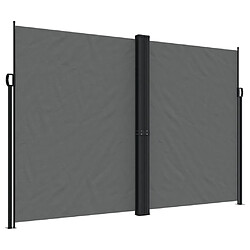 vidaXL Auvent latéral rétractable anthracite 220x1000 cm