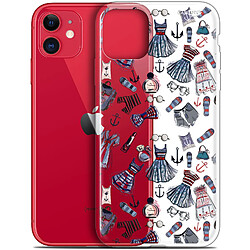 Caseink Coque arrière Apple iPhone 11 (6.1 ) Gel HD [ Nouvelle Collection - Souple - Antichoc - Imprimé en France] Fashionista