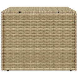 Acheter vidaXL Boîte de rangement de jardin mélange beige 291L résine tressée