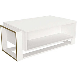 Hanah Home Table basse en aggloméré Bianco.