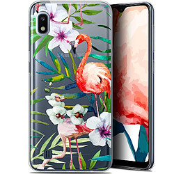 Caseink Coque Pour Samsung Galaxy A10 (6.2 ) [Gel HD Collection Watercolor Design Tropical Flamingo - Souple - Ultra Fin - Imprimé en France]