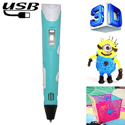 Yonis Imprimante 3D Stylo Magique Pour Artistes Stylo Imprimante 3D Portatif USB Bleu Pour Artistes Et Créatifs Bleu YONIS