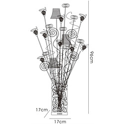 Avis Inspired Lampe de table Koil 4 lumières G4 aluminium/noir/cristal, non compatible LED/CFL