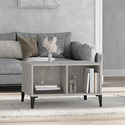 Maison Chic Table basse,Table Console Table d'appoint, Table pour salon Gris béton 60x50x36,5 cm Bois d'ingénierie -MN40024