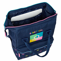 Acheter Sacoche pour Portable Benetton Cool Blue marine 27 x 40 x 19 cm