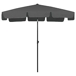 Maison Chic Parasol Jardin | Parasol de plage anthracite 200x125 cm - GKD84725