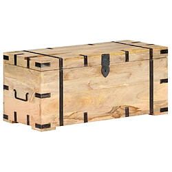 vidaXL Coffre 90x40x40 cm Bois solide de manguier