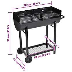 Acheter vidaXL Barbecue au charbon de bois Dakota