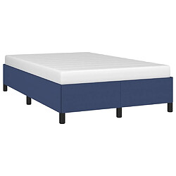 Avis Maison Chic Lit adulte - Lit simple Cadre de lit,Structure du lit Contemporain Bleu 120 x 200 cm Tissu -MN24652