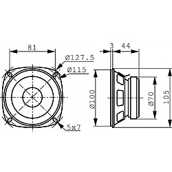 Alpexe VS-FR10/4 - Haut-parleur (4007540020204)