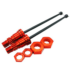 Avis 2pcs 1/5 Arbres De Transmission Universels Avant Arrière Pour Traxxas X-Maxx Red