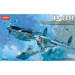 Academy Maquette Avion P-38 P-38j, Droopsnoot, P-38l, F-5e