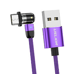 540 Câble USB De Charge Magnétique 360180 Violet 1m Type-C pas cher