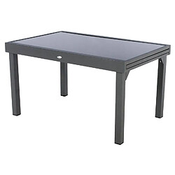 Hesperide Table de jardin extensible Piazza - 10 Personnes - Gris graphite