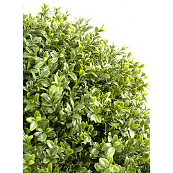 Pegane Plante artificielle haute gamme Spécial extérieur / Buis boule artificiel - Dim : H.100 x D.80 cm