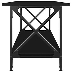 Acheter vidaXL Table basse Noir 100x45x45 cm Bois d'ingénierie et fer