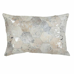 Paris Prix Coussin Déco en Cuir Spark 40x60cm Argent