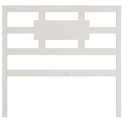 Acheter Maison Chic Tête de lit moderne pour chambre - Décoration de lit Blanc 105,5x4x100 cm Bois massif de pin -MN10375