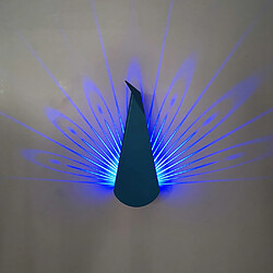 Avis Universal Applique murale bleu paon, LED pour chambre à coucher lampe de chevet lampe d'allée de l'hôtel escalier mur de fond, lumière variable sept couleurs