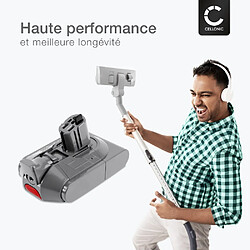 Batterie pour Dyson Digital Slim Fluffy Extra, Pro, V10 Slim, V11 Slim, V10 Digital Slim, V10 Digital Slim Fluffy Extra, V12 Slim (Dyson SV18) 2500mAh de CELLONIC pas cher