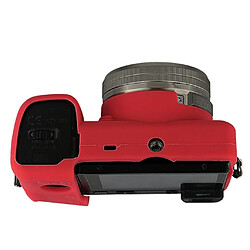 Caméra en caoutchouc souple en silicone Housse de protection pour SONY A6000 Rouge