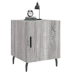 Acheter Maison Chic Lot de 2 Tables de chevet - Tables de Nuit sonoma gris 40x40x50cm bois d'ingénierie