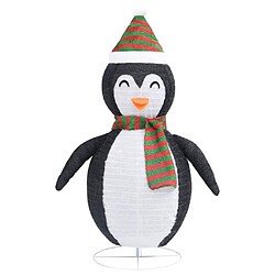 Acheter vidaXL Décoration de Noël pingouin à LED Tissu de luxe 60 cm