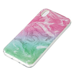 Avis Wewoo Coque Étui de protection en TPU souple avec Motif dessin coloré IMD pour Huawei Y5 2019 marbre vert rose