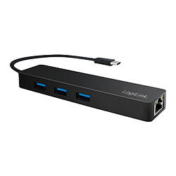 LogiLink Hub USB 3.0 avec fiche USB-C 3.1 Gen1 & adaptateur ()