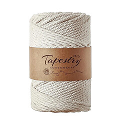 Corde Torsadée En Coton DIY Macramé Corde Textile Accessoires 2mm-100m