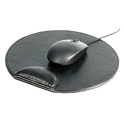 Black Imitation Leather Mouse Pad