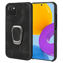 Coque en TPU + PU anti-rayures, antichoc avec béquille à anneau rotatif noir pour votre Samsung Galaxy A03 (EU Version)