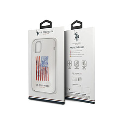 Avis Us Polo U.S Polo Coque pour Apple iPhone 11 Pro Max Gamme American Flag en TPU Blanc