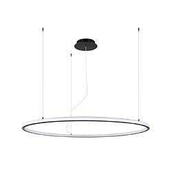 Luminaire Center Suspension LED Risa Aluminium Noir