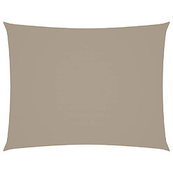 ComfortXL Voile De Parasol Tissu Oxford Rectangulaire 3x4,5 M Taupe