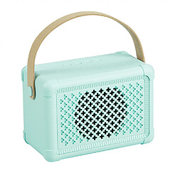 General Haut-parleur Bluetooth rétro FM Radio vintage avec volume fort, amélioration des basses, bon son, Bluetooth 5.0, carte TF, entrée AUX, clé USB pour la maison, l'extérieur, les voyages, les fêtes, les cadeaux (bleu)