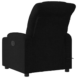 Avis vidaXL Fauteuil de massage inclinable Noir Tissu