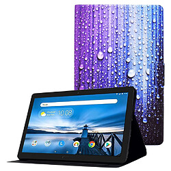 Etui en PU avec support et porte-cartes Goutte d'eau pour votre Lenovo Tab M10 HD Gen 2 X306