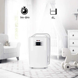 Acheter Duronic DH20 Déshumidificateur – Jusqu'à 20 litres d'eau par jour – Programmateur intégré jusqu'à 8 heures par jour – 3 Vitesses réglables – 320W – Consomme peu d'énergie – Blanc