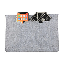 Sacoche en PU gris pour votre Macbook 15 pouces