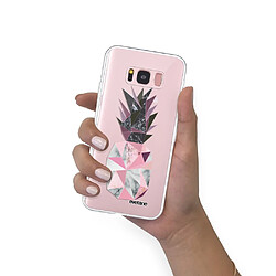 Coque Samsung Galaxy S8 360 intégrale transparente Ananas geometrique marbre Ecriture Tendance Design Evetane. pas cher