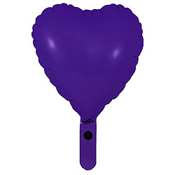 Ballon coeur violet 23 cm