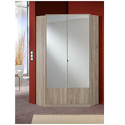 Inside 75 Armoire dressing d'angle DINGLE 2 portes 95*95 chêne